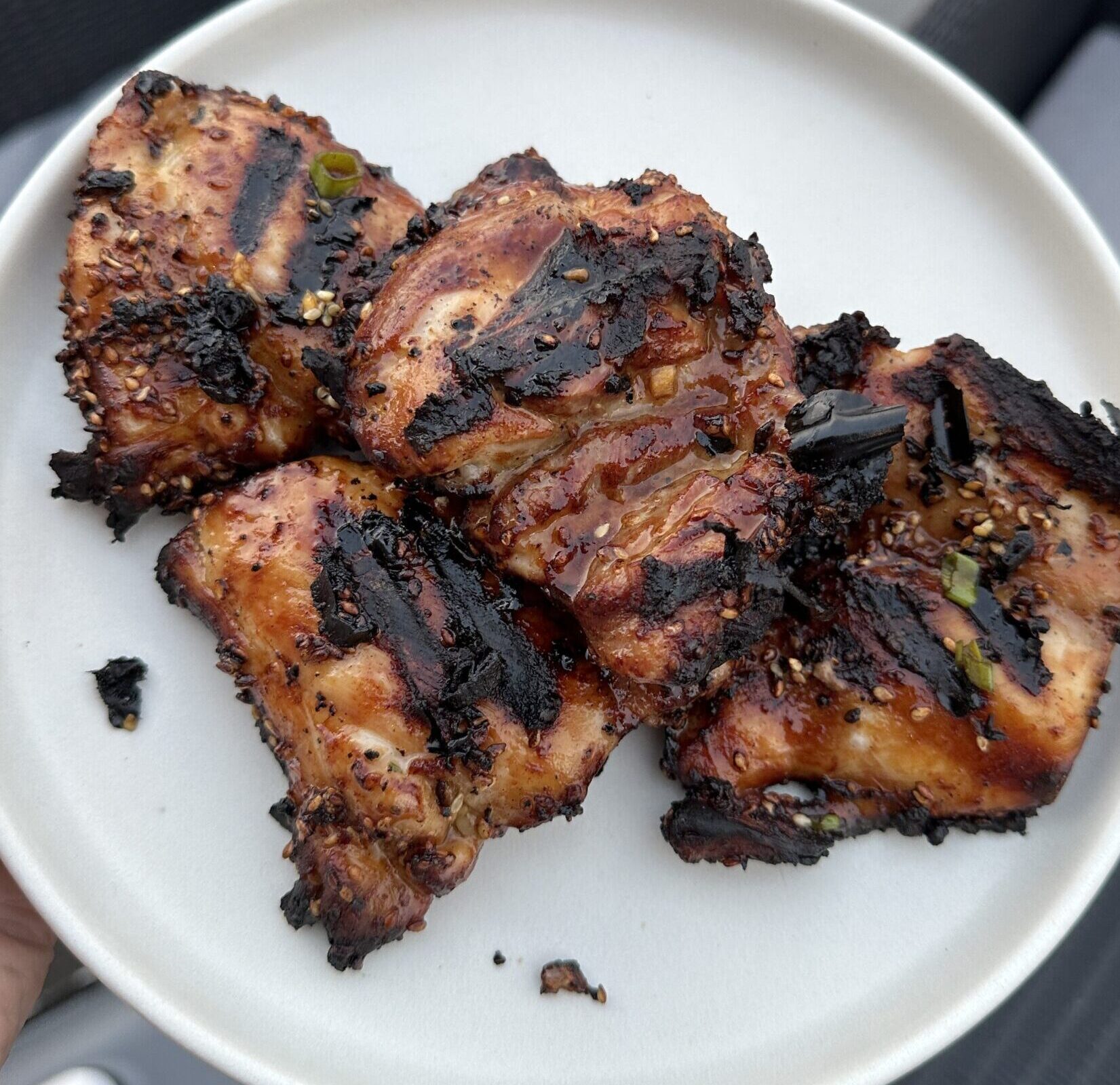 Sesame Soy Marinated Grilled Chicken Thighs